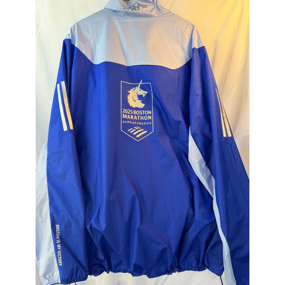 Adidas Adizero 2025 Boston‎ Marathon Windbreaker jacket 2XL NWT Full Zip
